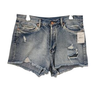 Blank NYC Hollyweird Denim Shorts Distressed